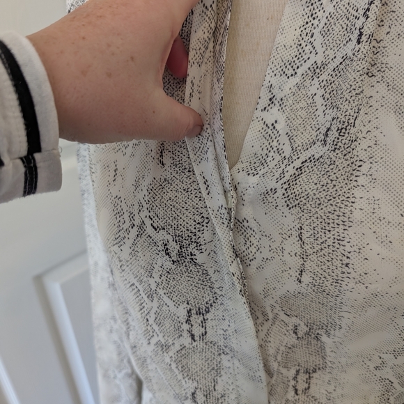 Snakeskin Print Wrap Dress - Picture 3 of 7